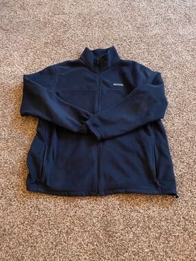 Columbia Men's Navy Full-Zip Lightweight Fleece Jacket. Sz 3XT